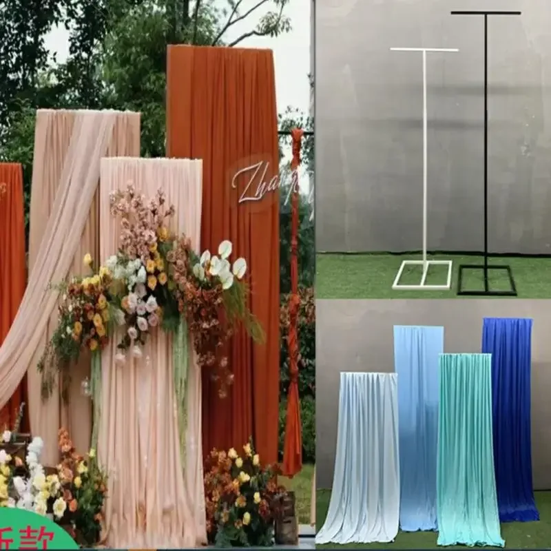 Wedding T-shaped Cloth Curtain Rack For Stage Background,Lawn, Party Birthday Decoration, Retractable Hanging Flower Lace Stand
Wedding T-shaped Cloth Curtain Rack For Stage Background,Lawn, Party Birthday Decoration, Retractable Hanging Flower Lace Stand