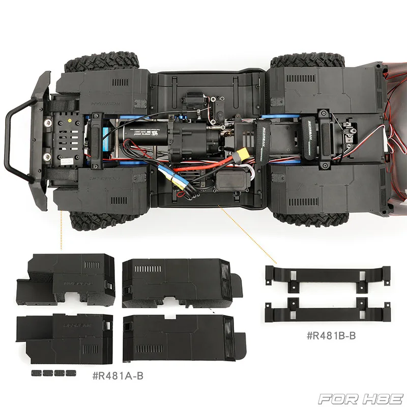 Lined Wheel Arches Inner Wheel Arches Fenders Body Side Step Inner Fenders Battery Compartment for 1/8 RC MJX H8E Upgrade Parts
Lined Wheel Arches Inner Wheel Arches Fenders Body Side Step Inner Fenders Battery Compartment for 1/8 RC MJX H8E Upgrade Parts