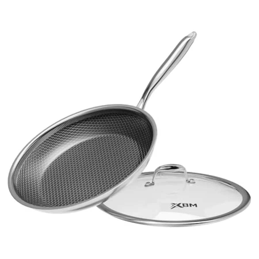 Honeycomb Stainless Steel Nonstick Frying Pan, Induction Cooktop Compatible Skillet, PFOA-Free Scratch-Proof, Dishwasher and Ov
Honeycomb Stainless Steel Nonstick Frying Pan, Induction Cooktop Compatible Skillet, PFOA-Free Scratch-Proof, Dishwasher and Ov
