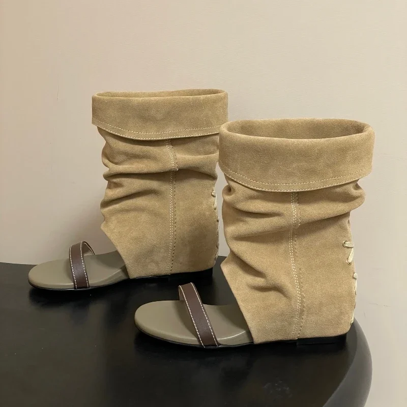 New Peep Toe Long Boots Summer Thick High Heels Women's Knee Boots Large Siz 41 42 Shoes Ladies Slip-on Strange Heels Cool Boots
New Peep Toe Long Boots Summer Thick High Heels Women's Knee Boots Large Siz 41 42 Shoes Ladies Slip-on Strange Heels Cool Boots