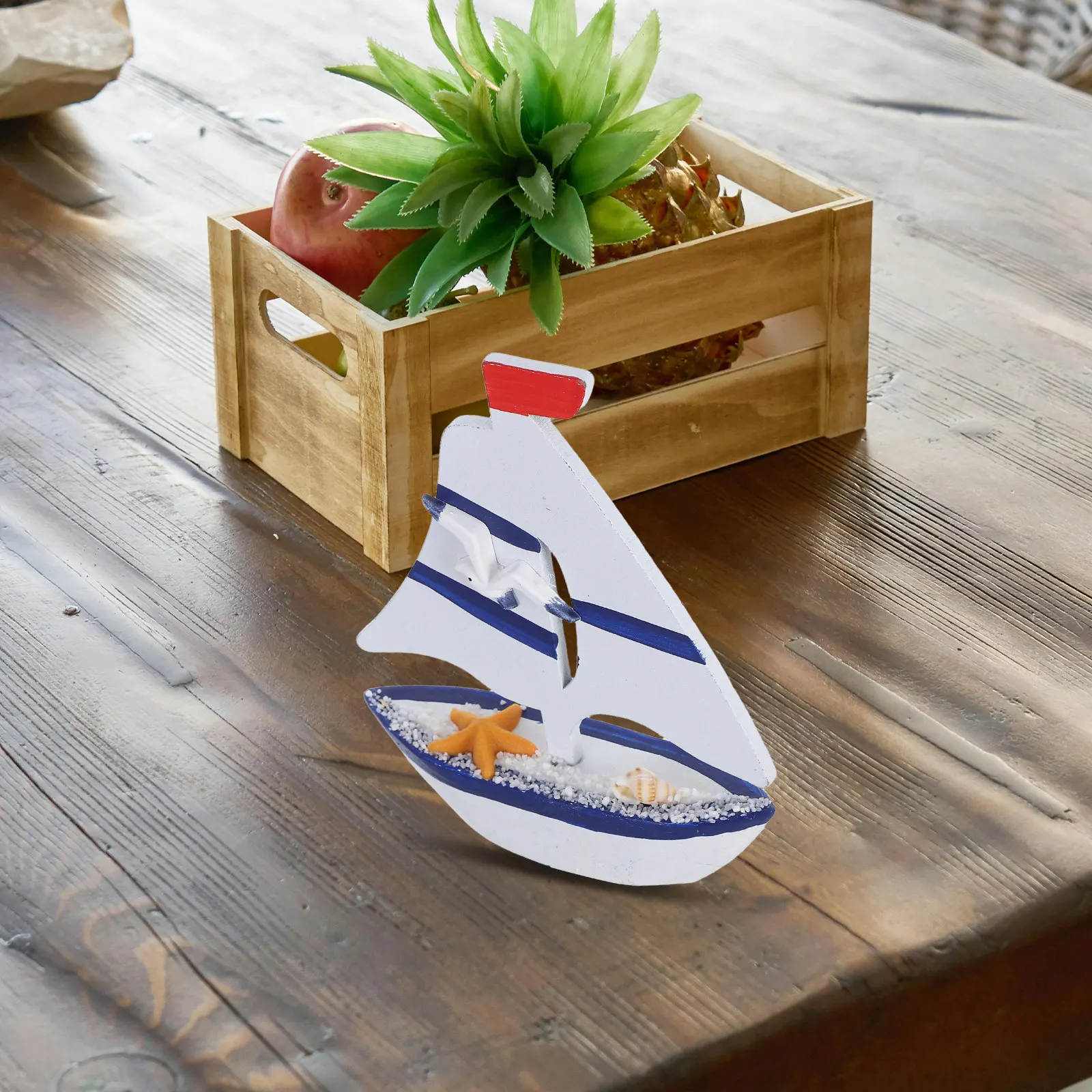 Миниатюрная деревянная средиземноморская парусная лодка: декоративное украшение для рабочего стола, компактный деревянный морской сувенир, реквизит для фотосъемки
Миниатюрная деревянная средиземноморская парусная лодка: декоративное украшение для рабочего стола, компактный деревянный морской сувенир, реквизит для фотосъемки