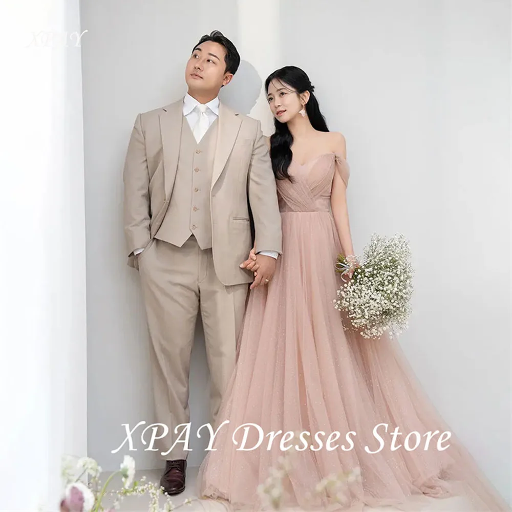 XPAY Fairy Off Shoulder Korea Wedding Dress Photo Shoot Dusty Pink Tulle Bridal Gown Evening Party Dresses customized
XPAY Fairy Off Shoulder Korea Wedding Dress Photo Shoot Dusty Pink Tulle Bridal Gown Evening Party Dresses customized