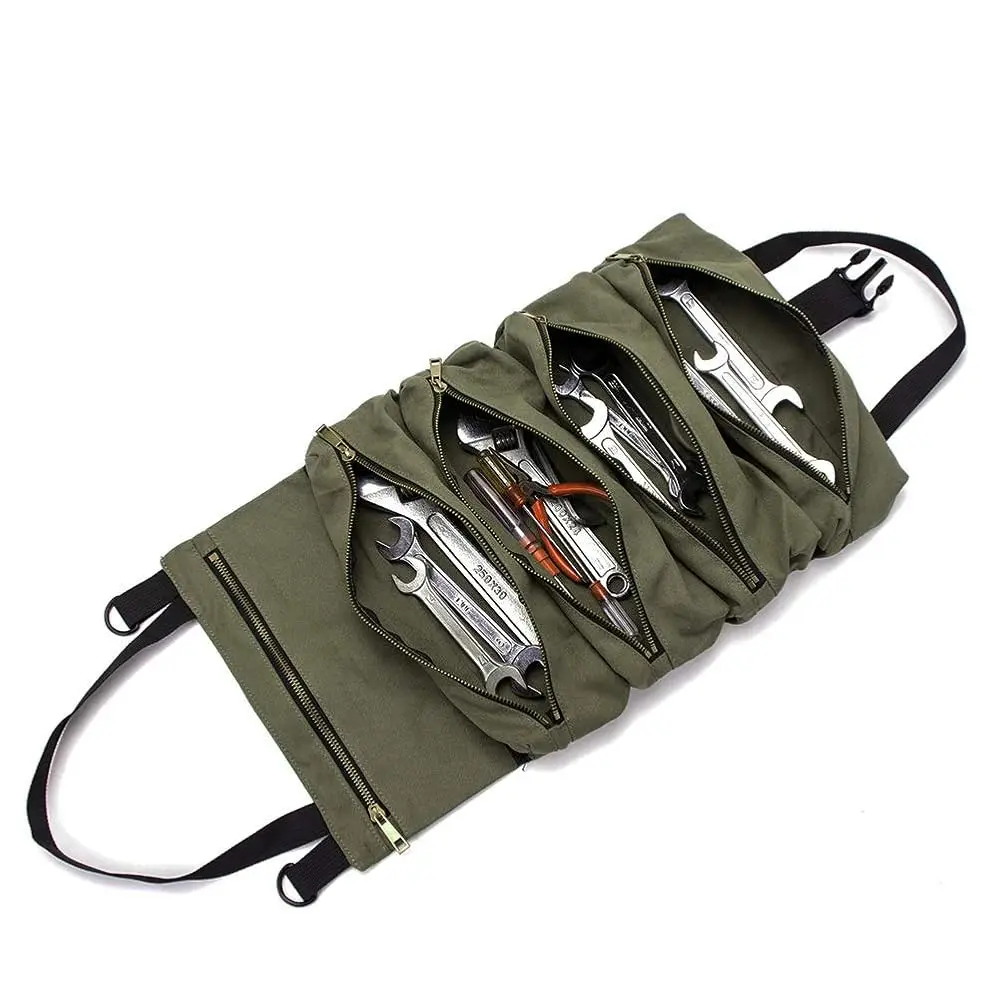 Super Roll Tool Roll,Multi-Purpose Roll Up Tool Bag, Wrench Roll,Canvas Tool Organizer Bucket,Car First Aid Kit Wrap Roll
Super Roll Tool Roll,Multi-Purpose Roll Up Tool Bag, Wrench Roll,Canvas Tool Organizer Bucket,Car First Aid Kit Wrap Roll