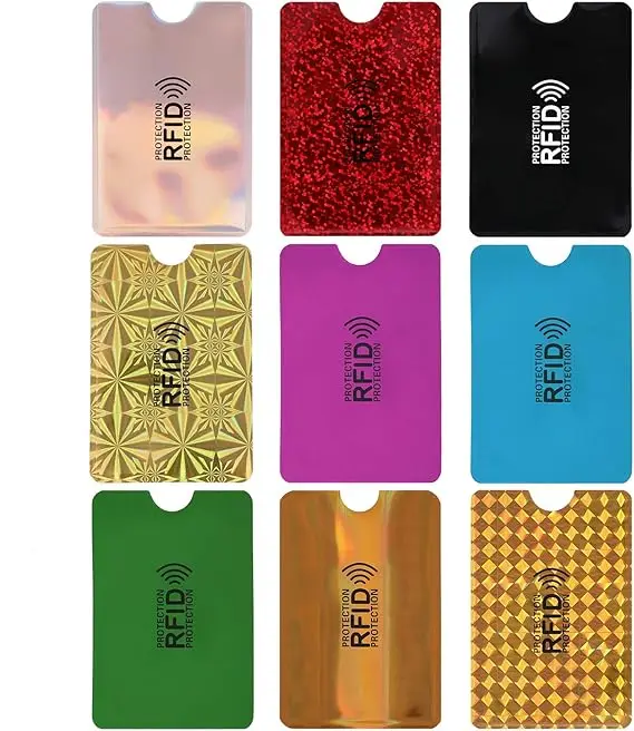 9 PCS Colorful RFID Card Holder, RFID Blocking Sleeves Credit Card Sleeves Set RFID Identity Card Protector for Women Men
9 PCS Colorful RFID Card Holder, RFID Blocking Sleeves Credit Card Sleeves Set RFID Identity Card Protector for Women Men