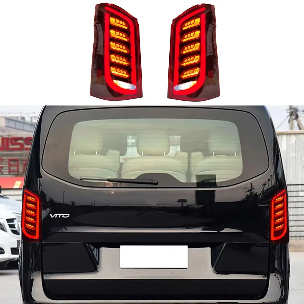 Автомобильные фонари для Benz Vito, светодиодные задние фонари V Class W447, динамический сигнальный задний фонарь, анимация, задний стоп-тормоз, обратный ход, автоаксессуары
Автомобильные фонари для Benz Vito, светодиодные задние фонари V Class W447, динамический сигнальный задний фонарь, анимация, задний стоп-тормоз, обратный ход, автоаксессуары
