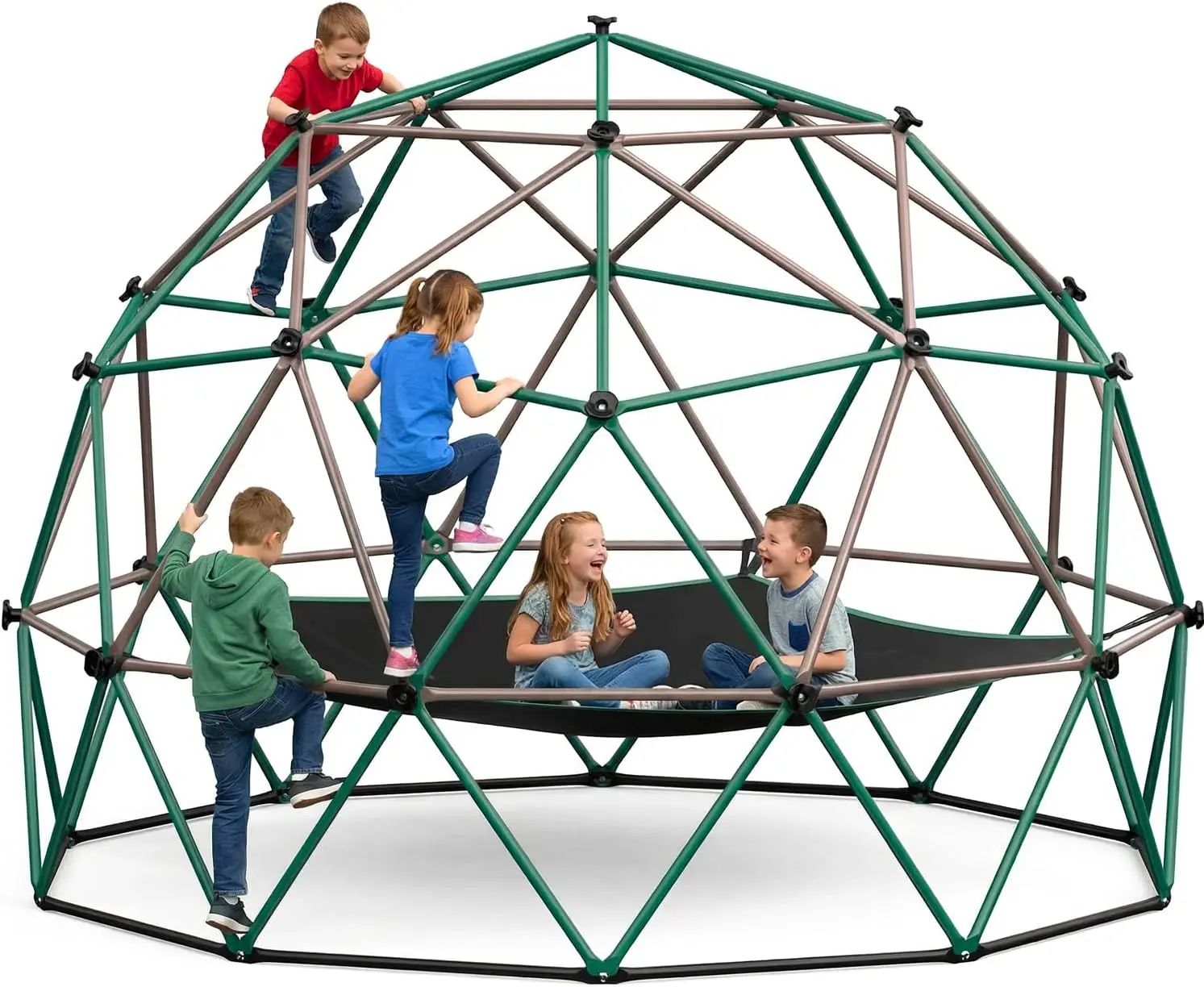 6.5 FT Tall Climbing Dome with Hammock, Large Jungle Gym for Kids Outdoor Backyard, Heavy Duty Monkey Bars Toys for Boys
6.5 FT Tall Climbing Dome with Hammock, Large Jungle Gym for Kids Outdoor Backyard, Heavy Duty Monkey Bars Toys for Boys