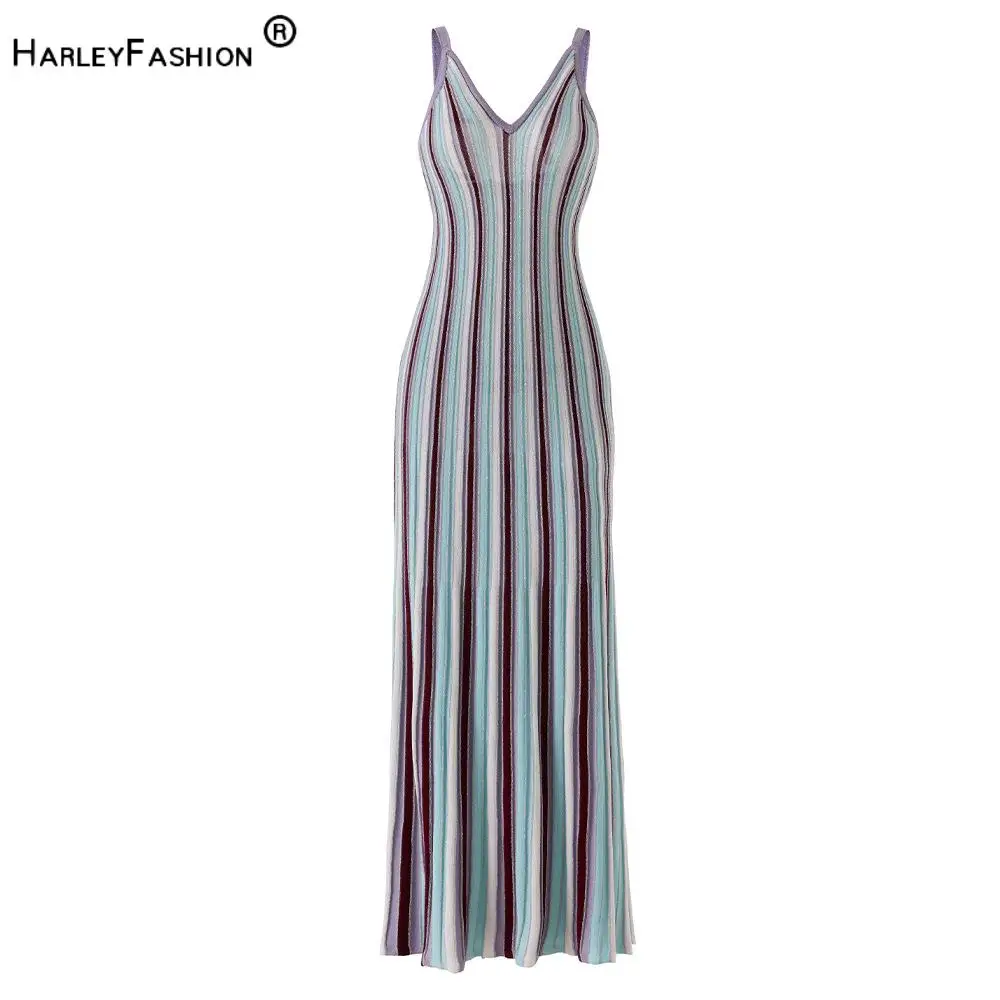 2026 Summer Sexy Designed Slips Dress Sequined V-neck Sleeveless Vertical Stripes Colorblock A-line Long Knits Dress for Women
2026 Summer Sexy Designed Slips Dress Sequined V-neck Sleeveless Vertical Stripes Colorblock A-line Long Knits Dress for Women