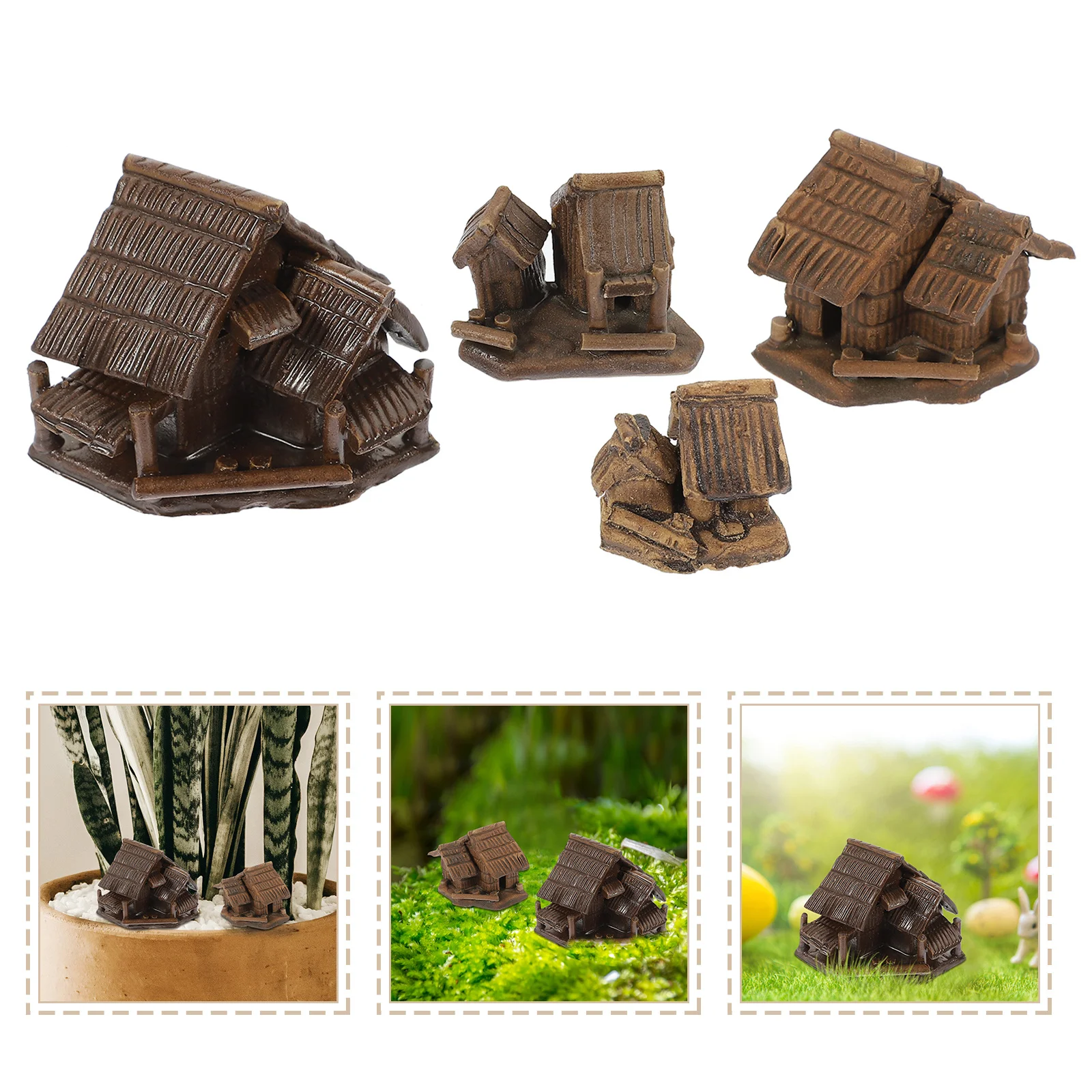 4Pcs Mini Bonsai Craft Decor Ceramic Tiny House Landscape Ornament for Desktop Home Garden Micro Scene Decoration
4Pcs Mini Bonsai Craft Decor Ceramic Tiny House Landscape Ornament for Desktop Home Garden Micro Scene Decoration