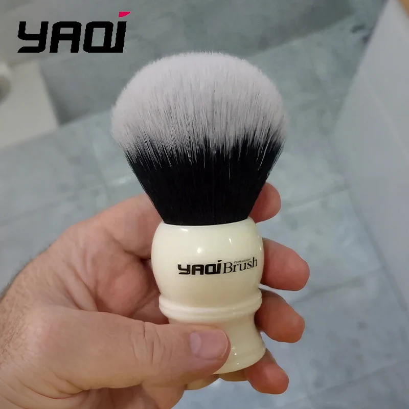2026 Yaqi Hermon Men's Shaving Brush 30mm Large Size Synthetic Hair White Resin Handle Tuxedo Knot for Grooming
2026 Yaqi Hermon Men's Shaving Brush 30mm Large Size Synthetic Hair White Resin Handle Tuxedo Knot for Grooming