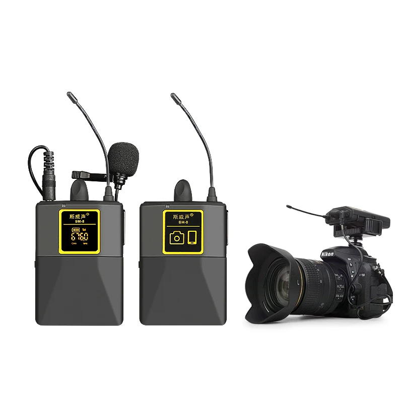 Wireless Microphone Lavalier Handheld Microphone Slr Camera Uhu Transmission for Recording
Wireless Microphone Lavalier Handheld Microphone Slr Camera Uhu Transmission for Recording