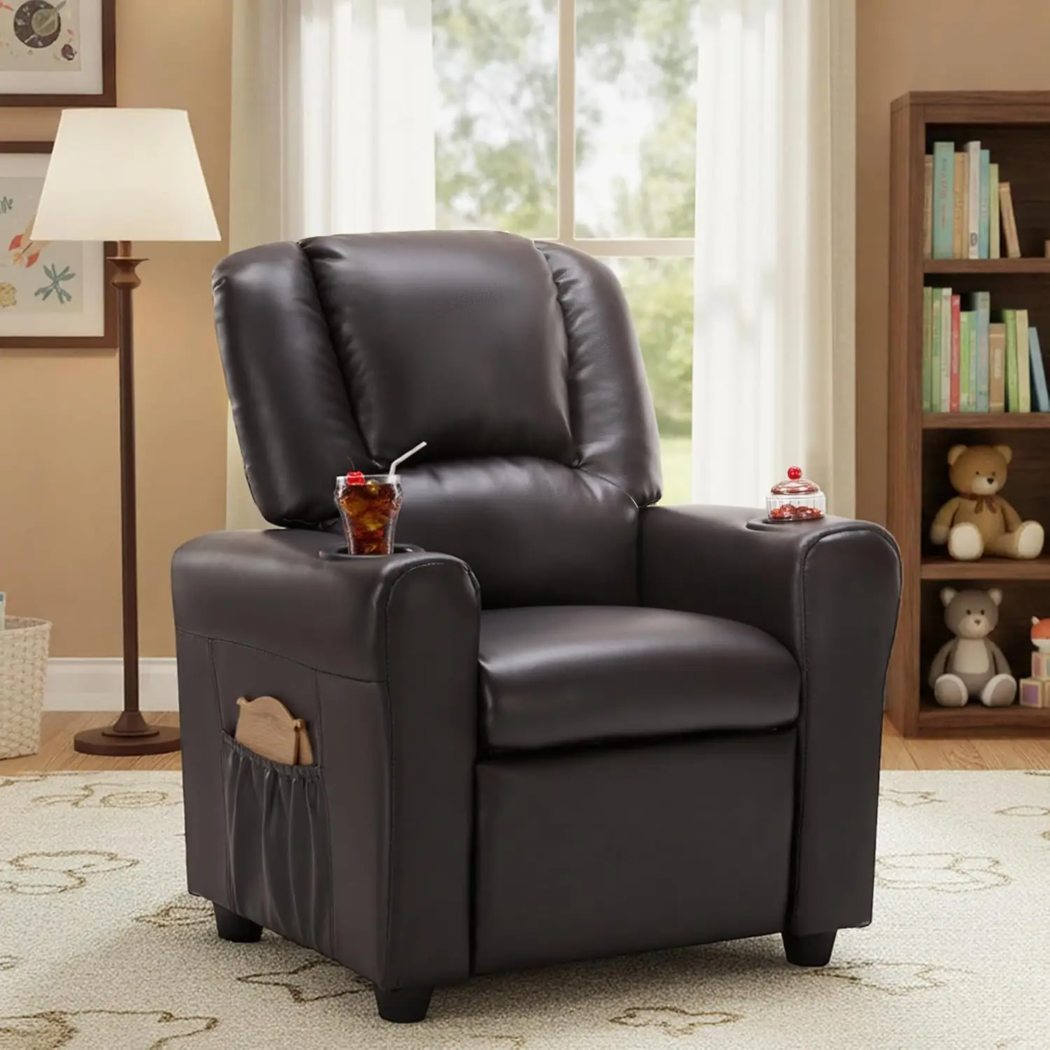 Kids Reclining Chair Leather Push Back Sofa for Toddlers Ages 1-6, Customized
Kids Reclining Chair Leather Push Back Sofa for Toddlers Ages 1-6, Customized