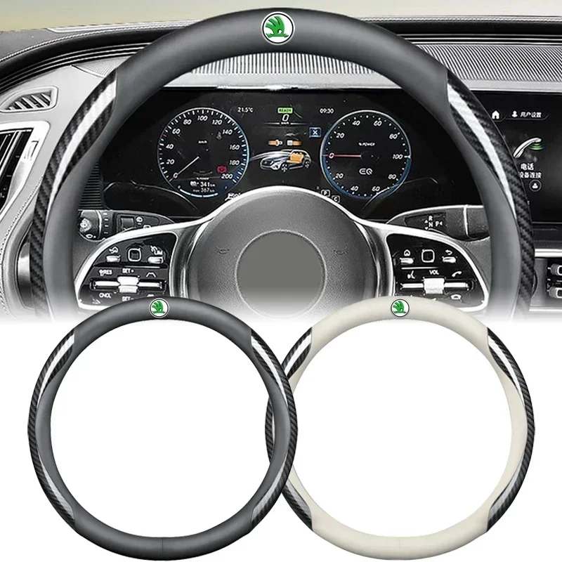 2026 Hot For Skoda Car Sticker Car Steering Wheel Cover Carbon For Skoda Citigo Kamiq Karoq Kodiaq Octavia Scala YETI Fanbia Rap
2026 Hot For Skoda Car Sticker Car Steering Wheel Cover Carbon For Skoda Citigo Kamiq Karoq Kodiaq Octavia Scala YETI Fanbia Rap