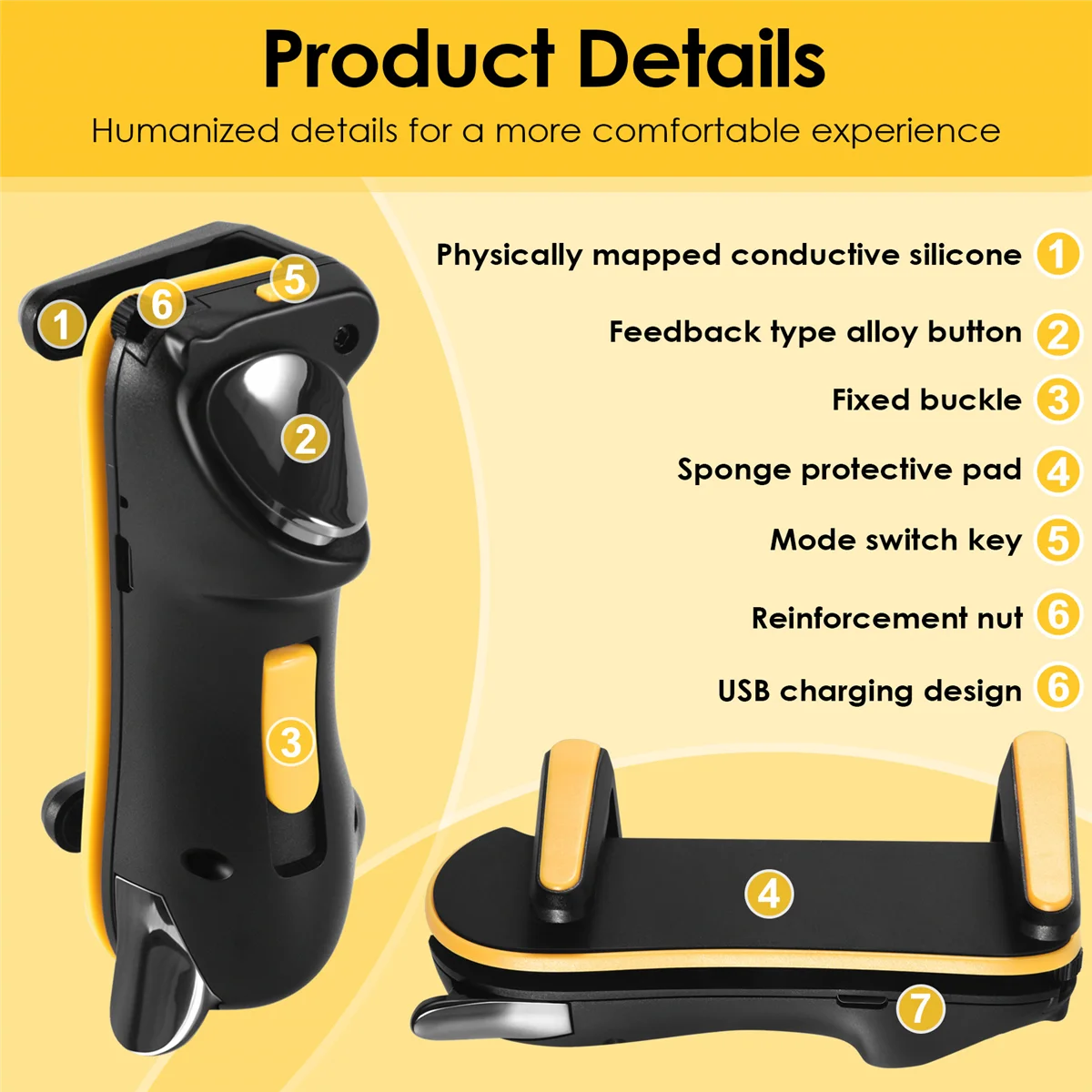PUBG Trigger Controller for iPad Tablet Capacitance L1R1 Fire Aim Button Triggers Gamepad Joystick for Mobile Phone Z
PUBG Trigger Controller for iPad Tablet Capacitance L1R1 Fire Aim Button Triggers Gamepad Joystick for Mobile Phone Z