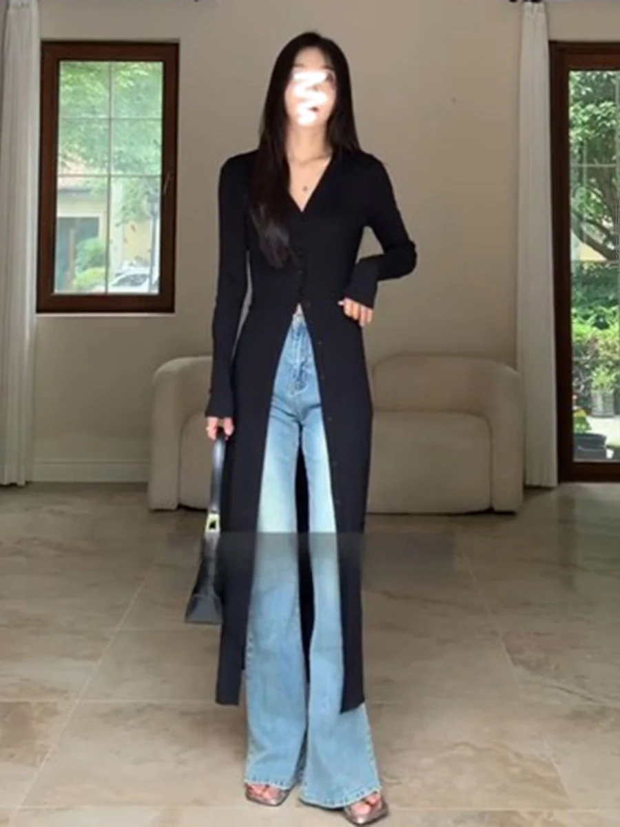 Женский тонкий кардиган Bla V-Ne из ледяного шелка, вязаный, средней длины, уникальный, изысканный, повседневный, весенний, верхняя одежда
Женский тонкий кардиган Bla V-Ne из ледяного шелка, вязаный, средней длины, уникальный, изысканный, повседневный, весенний, верхняя одежда