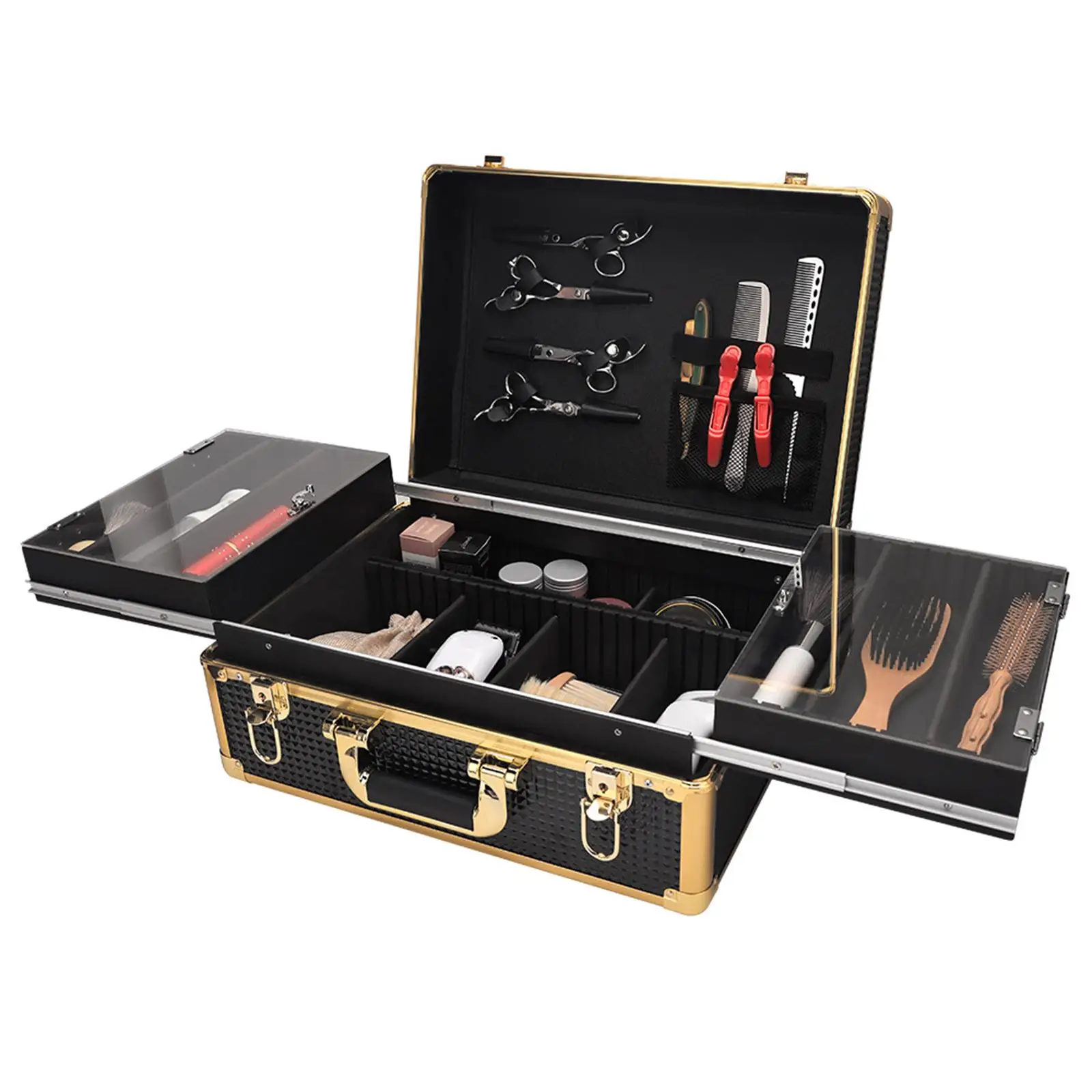 Barber Carrying Case Travel Suitcase Aluminum Frame 41.5x31x20cm Portable for Fashion Person Multipurpose Lightweight
Barber Carrying Case Travel Suitcase Aluminum Frame 41.5x31x20cm Portable for Fashion Person Multipurpose Lightweight