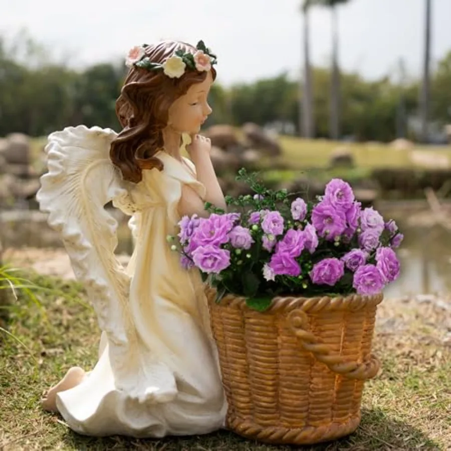 Декоративное кашпо для цветов Garden Angel, 11,8 дюймов, из смолы, ручная роспись, для улицы, садовая фигурка
Декоративное кашпо для цветов Garden Angel, 11,8 дюймов, из смолы, ручная роспись, для улицы, садовая фигурка