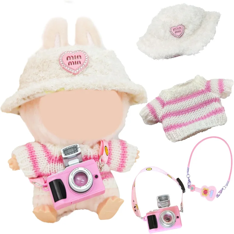 Mini Plush Dolls Clothing Outfit, 17 cm Plush Clothing, Mini Cuddly Toy Outfit with Plush Jumper Clothing, Plush Hat, Guitar Cam
Mini Plush Dolls Clothing Outfit, 17 cm Plush Clothing, Mini Cuddly Toy Outfit with Plush Jumper Clothing, Plush Hat, Guitar Cam