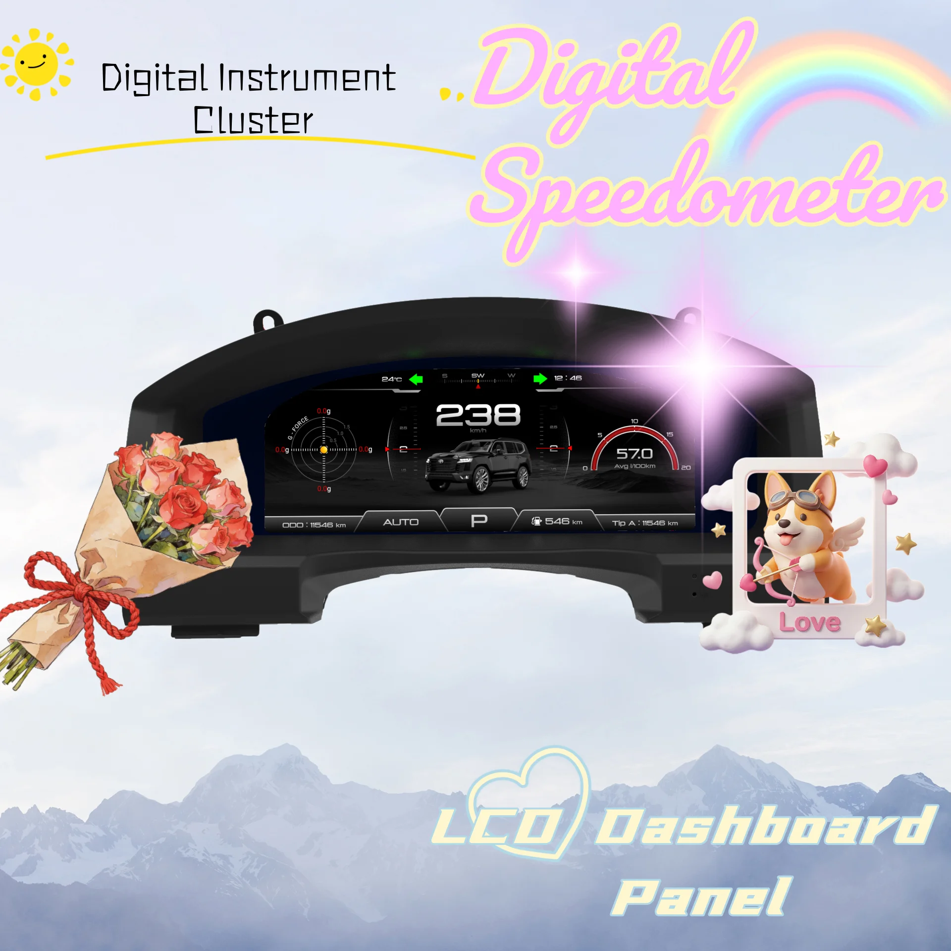 For Toyota Land Cruiser LC200 2008-2015 2016-2022 Speedometer Car LCD Digital Cluster Virtual Cockpit Dashboard Instrument Panel
For Toyota Land Cruiser LC200 2008-2015 2016-2022 Speedometer Car LCD Digital Cluster Virtual Cockpit Dashboard Instrument Panel