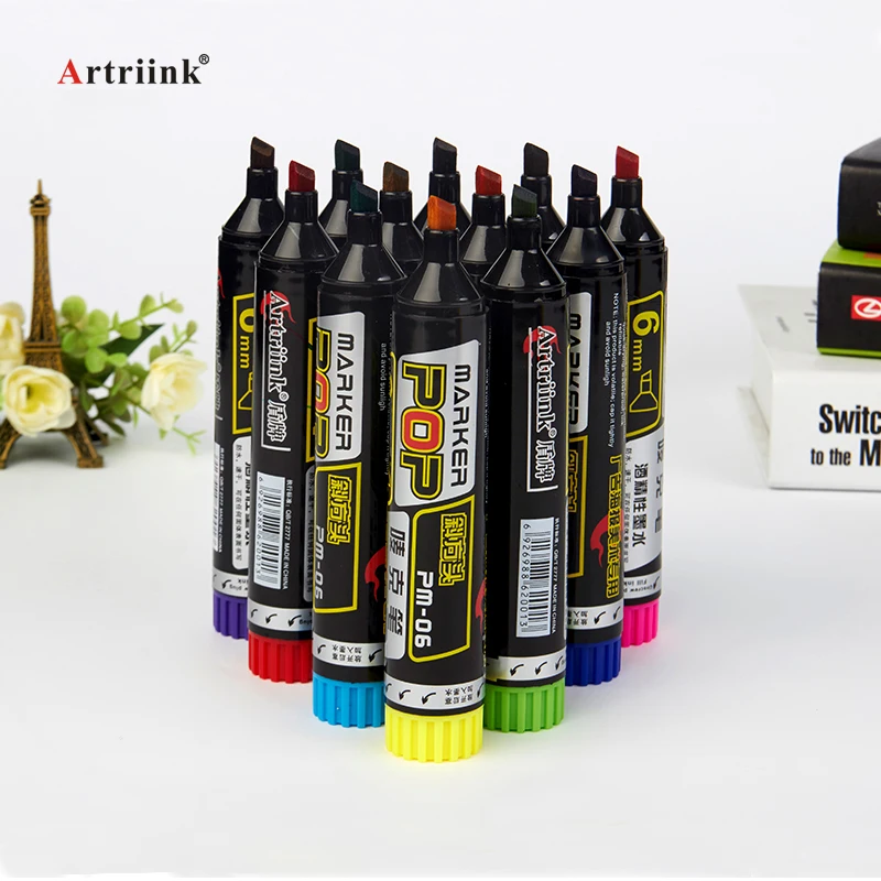 12 Colors 6mm Waterproof Paint Markers - Refillable Permanent Pens for Sketching, Graffiti & Posters, Ideal for Artists Student
12 Colors 6mm Waterproof Paint Markers - Refillable Permanent Pens for Sketching, Graffiti & Posters, Ideal for Artists Student