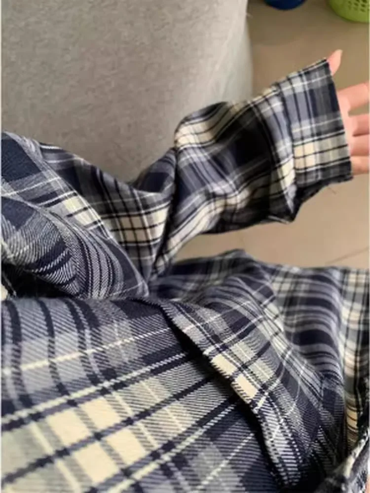 Модная мужская рубашка в клетку с длинным рукавом, весенняя, в стиле Cleanfit, для пар, синяя, повседневная, Haome, премиум-класса, в американском стиле
Модная мужская рубашка в клетку с длинным рукавом, весенняя, в стиле Cleanfit, для пар, синяя, повседневная, Haome, премиум-класса, в американском стиле