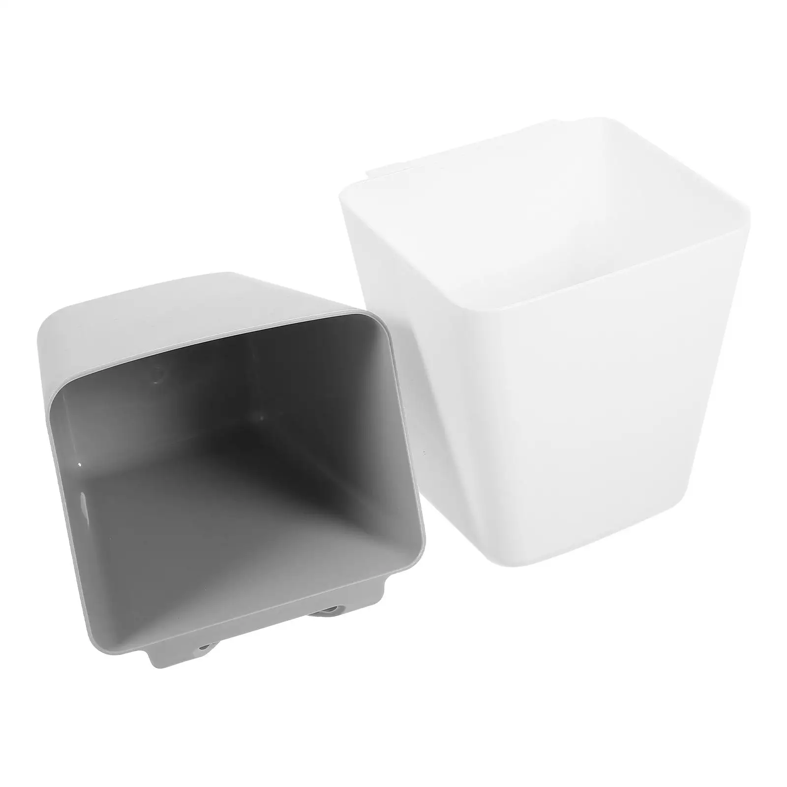 2 Pcs White Grey Storage Baskets Hanging Design Rolling Cart Accessories Trash Can ganizer File Box Container Bucket Holder
2 Pcs White Grey Storage Baskets Hanging Design Rolling Cart Accessories Trash Can ganizer File Box Container Bucket Holder