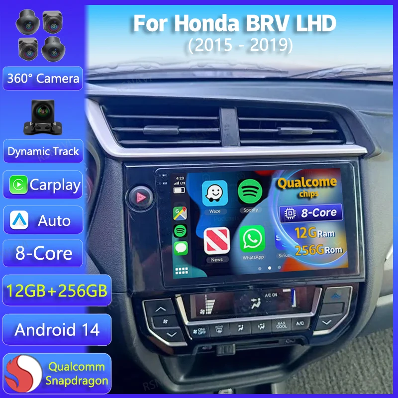 Android 14 Car Radio For Honda BRV LHD 2015 2016 - 2019 Carplay Auto GPS Navigation 2K Screen Video DSP Player Stereo 360 Camera
Android 14 Car Radio For Honda BRV LHD 2015 2016 - 2019 Carplay Auto GPS Navigation 2K Screen Video DSP Player Stereo 360 Camera