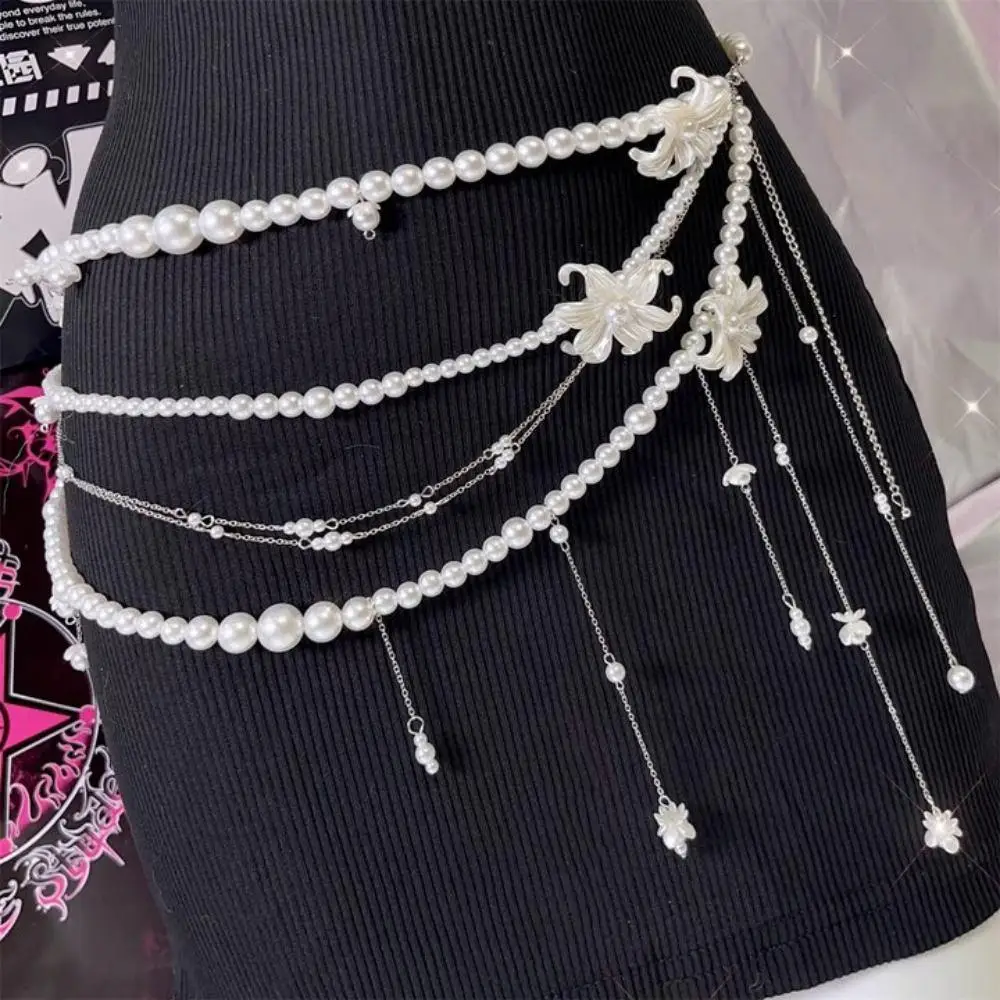 Multi-layer Flower Tassel Belt Fashion Women Belts Pearl Bead Decorative Waistband Sweater Jacket Belt Body Jewelry Accessories
Multi-layer Flower Tassel Belt Fashion Women Belts Pearl Bead Decorative Waistband Sweater Jacket Belt Body Jewelry Accessories