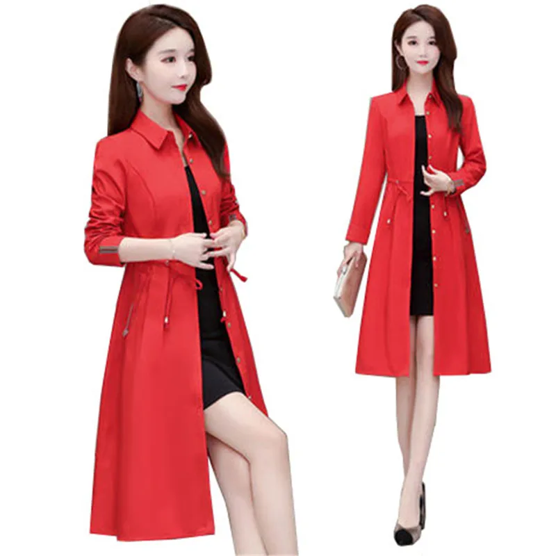 Women Trench Coat NiceNew Female Spring Autumn Windbreaker Lady Fashion All-Match Coat Ladies Mid-length Trench Clothing 4XLC678
Women Trench Coat NiceNew Female Spring Autumn Windbreaker Lady Fashion All-Match Coat Ladies Mid-length Trench Clothing 4XLC678