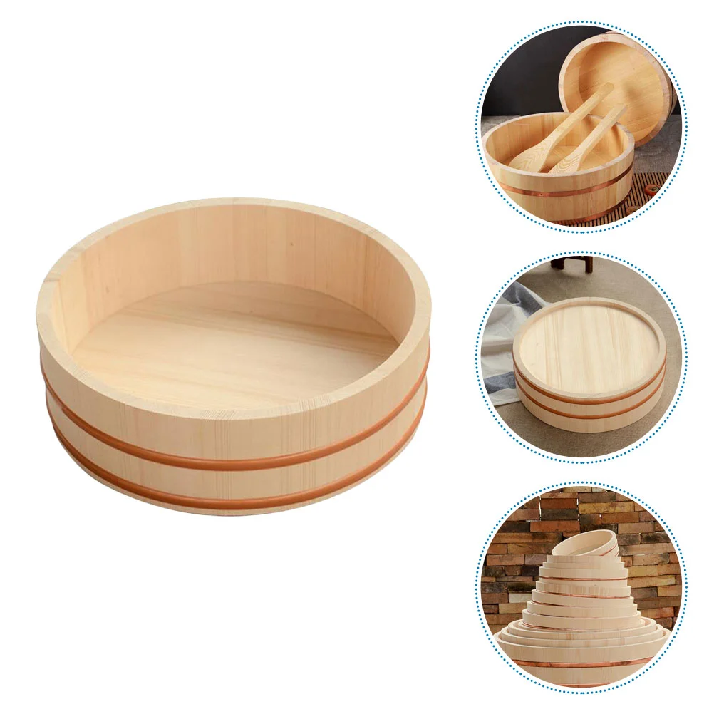 Sushi Bucket Rice Buckets Serving Tray Round for Restaurant Mixing Bowl Japanese-style
Sushi Bucket Rice Buckets Serving Tray Round for Restaurant Mixing Bowl Japanese-style