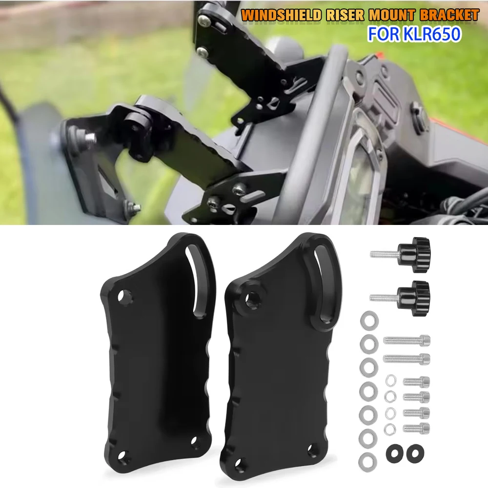 Windscreen Windshield Risers Adjusters For Kawasaki KLR650 KLR 650 2022-2024 2023 Motorcycle Adjustable Windshield Mount Bracket
Windscreen Windshield Risers Adjusters For Kawasaki KLR650 KLR 650 2022-2024 2023 Motorcycle Adjustable Windshield Mount Bracket