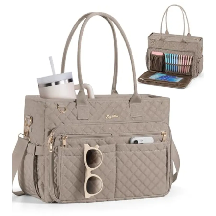 Bagstellar Teacher Bags for Women, 15.6 inch Laptop Work Tote Bag Quilted Nurse Bible Computer Shoulder Bag for School Travel D
Bagstellar Teacher Bags for Women, 15.6 inch Laptop Work Tote Bag Quilted Nurse Bible Computer Shoulder Bag for School Travel D