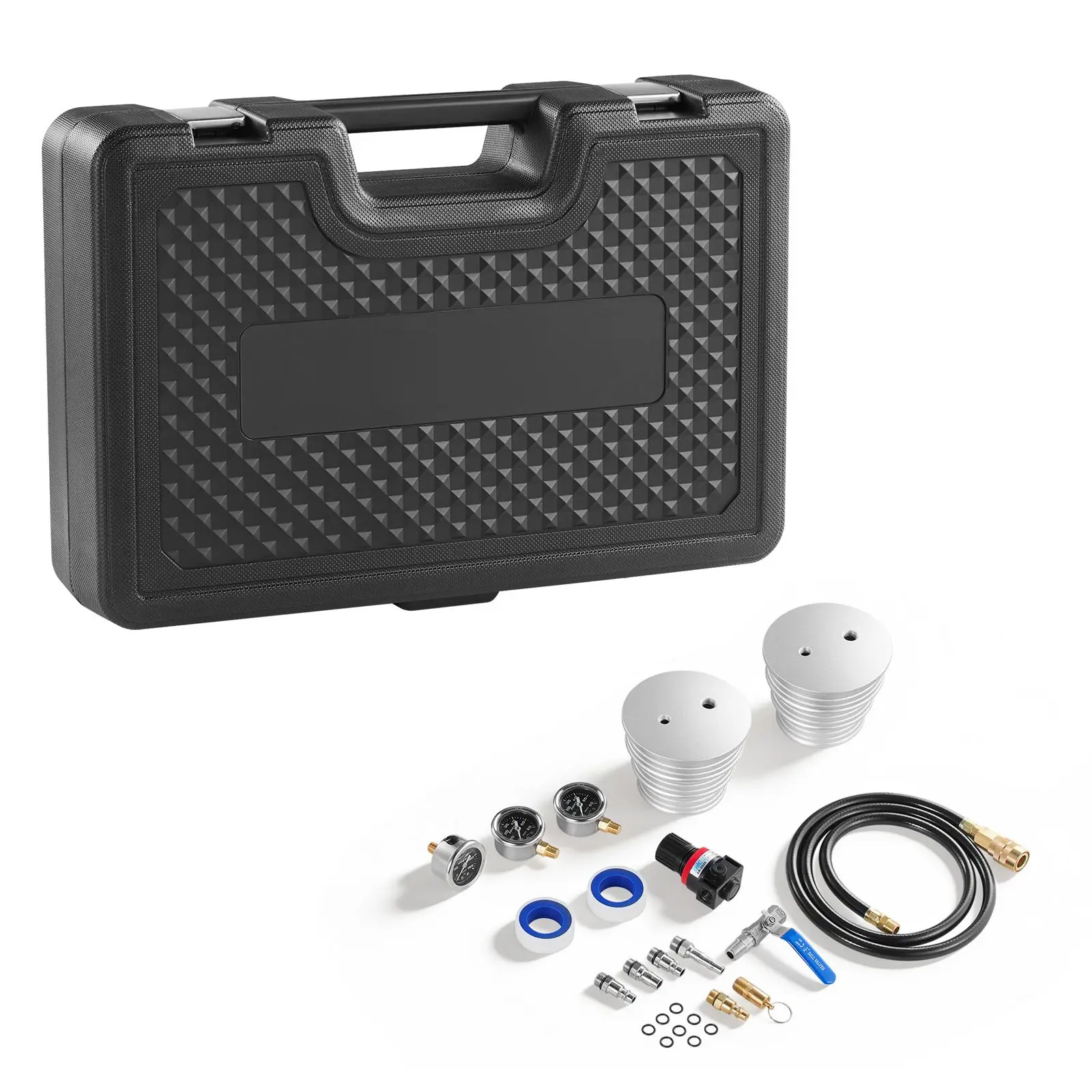 Turbo Boost Leak Tester Kit, Compatible with 3"/3.5"/4" Pipe, 0-150 PSI Valve Gauge & 0-60 PSI Adapter Gauge, Turbo System
Turbo Boost Leak Tester Kit, Compatible with 3"/3.5"/4" Pipe, 0-150 PSI Valve Gauge & 0-60 PSI Adapter Gauge, Turbo System