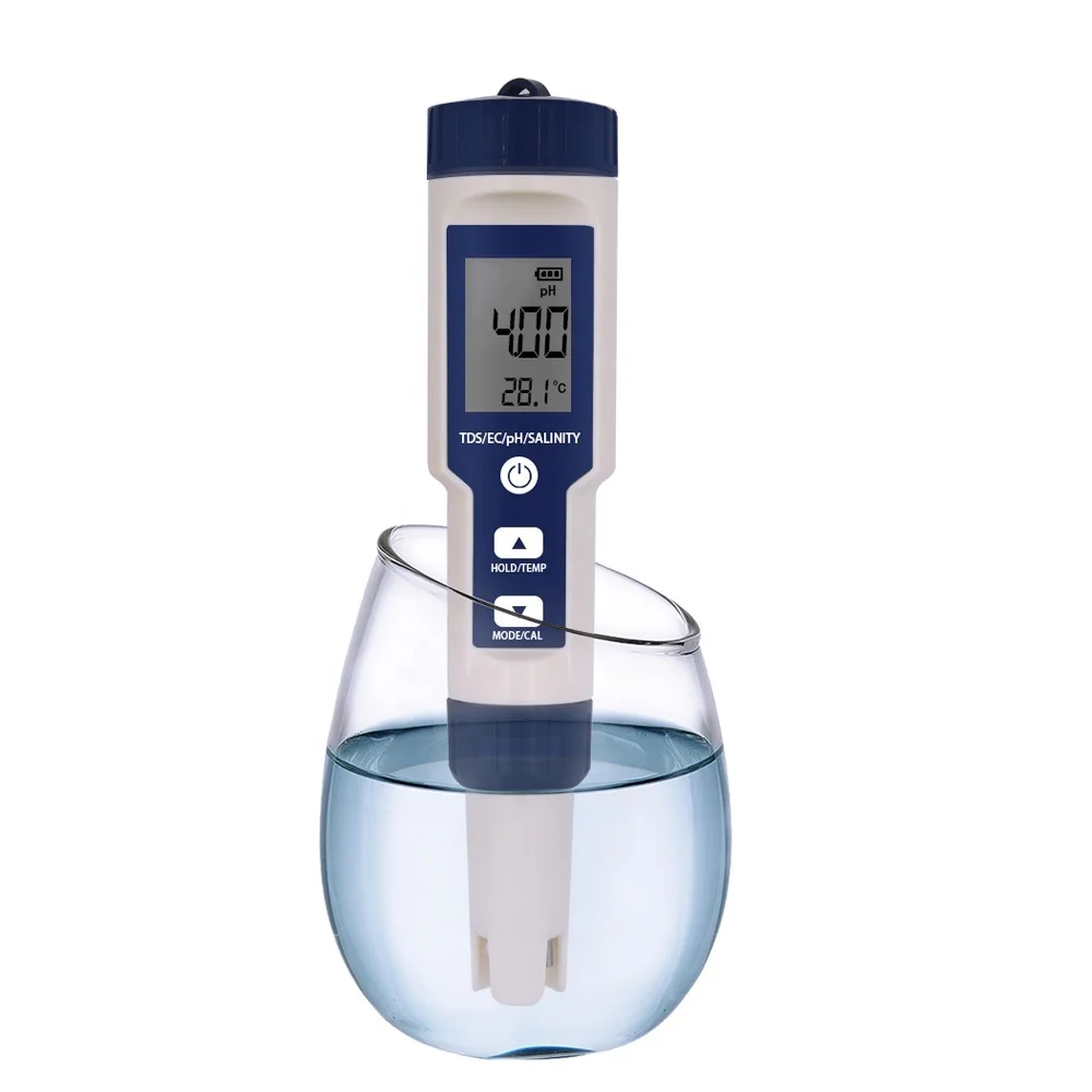 EZ-9909B цифровой тестер качества воды 5 в 1 TDS/EC/PH/минерализации/измеритель температуры для спа, бассейна, аквариумов
EZ-9909B цифровой тестер качества воды 5 в 1 TDS/EC/PH/минерализации/измеритель температуры для спа, бассейна, аквариумов
