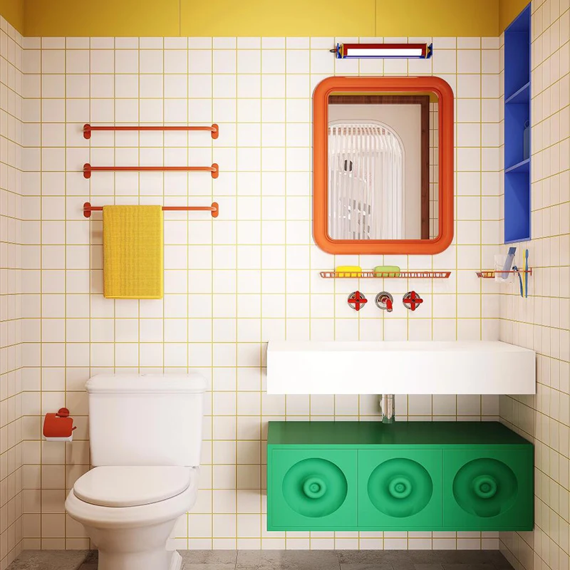 Bathroom Cabinet Combination Integrated Basin Dopamine Memphis Bathroom Hand Washbasin Cabinet
Bathroom Cabinet Combination Integrated Basin Dopamine Memphis Bathroom Hand Washbasin Cabinet