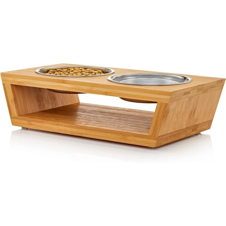 4" Tall Elevated Dog Bowls for Small Dogs, Food and Water Bowl Set by Natural
4" Tall Elevated Dog Bowls for Small Dogs, Food and Water Bowl Set by Natural