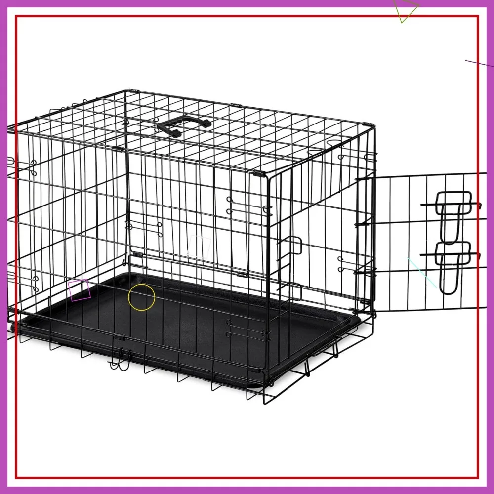 30-дюймовый средний ящик для собак с двойной дверью, герметичный поднос, складной портативный ящик для путешествий в помещении и на открытом воздухе
30-дюймовый средний ящик для собак с двойной дверью, герметичный поднос, складной портативный ящик для путешествий в помещении и на открытом воздухе