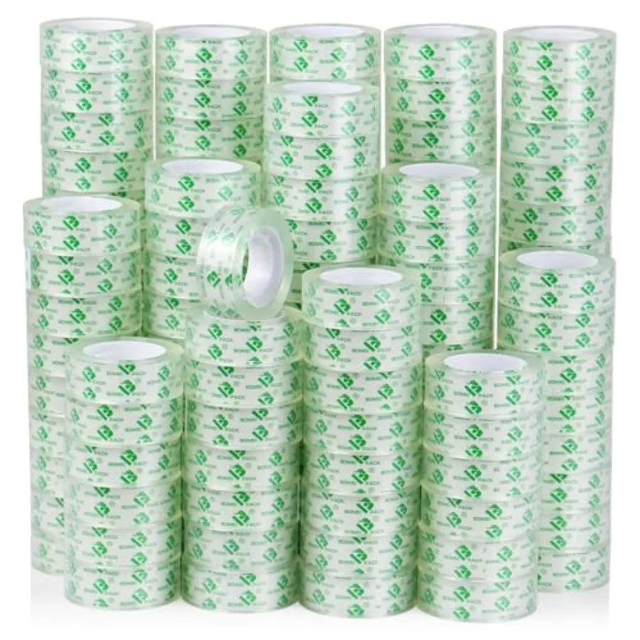 4Rolls Crystal Clear Tape Refills for Dispenser, Bulk Transparent Tape Clear for Home, School and Office, 3/4Inch x 1000 inch
4Rolls Crystal Clear Tape Refills for Dispenser, Bulk Transparent Tape Clear for Home, School and Office, 3/4Inch x 1000 inch