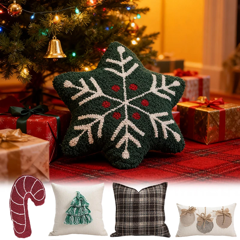 Nordic Christmas Plaid Pillow Case with Tassels 30x50 45x45CM Waist Cushion Cover Winter Home Decor Sofa Bedroom Decoration
Nordic Christmas Plaid Pillow Case with Tassels 30x50 45x45CM Waist Cushion Cover Winter Home Decor Sofa Bedroom Decoration
