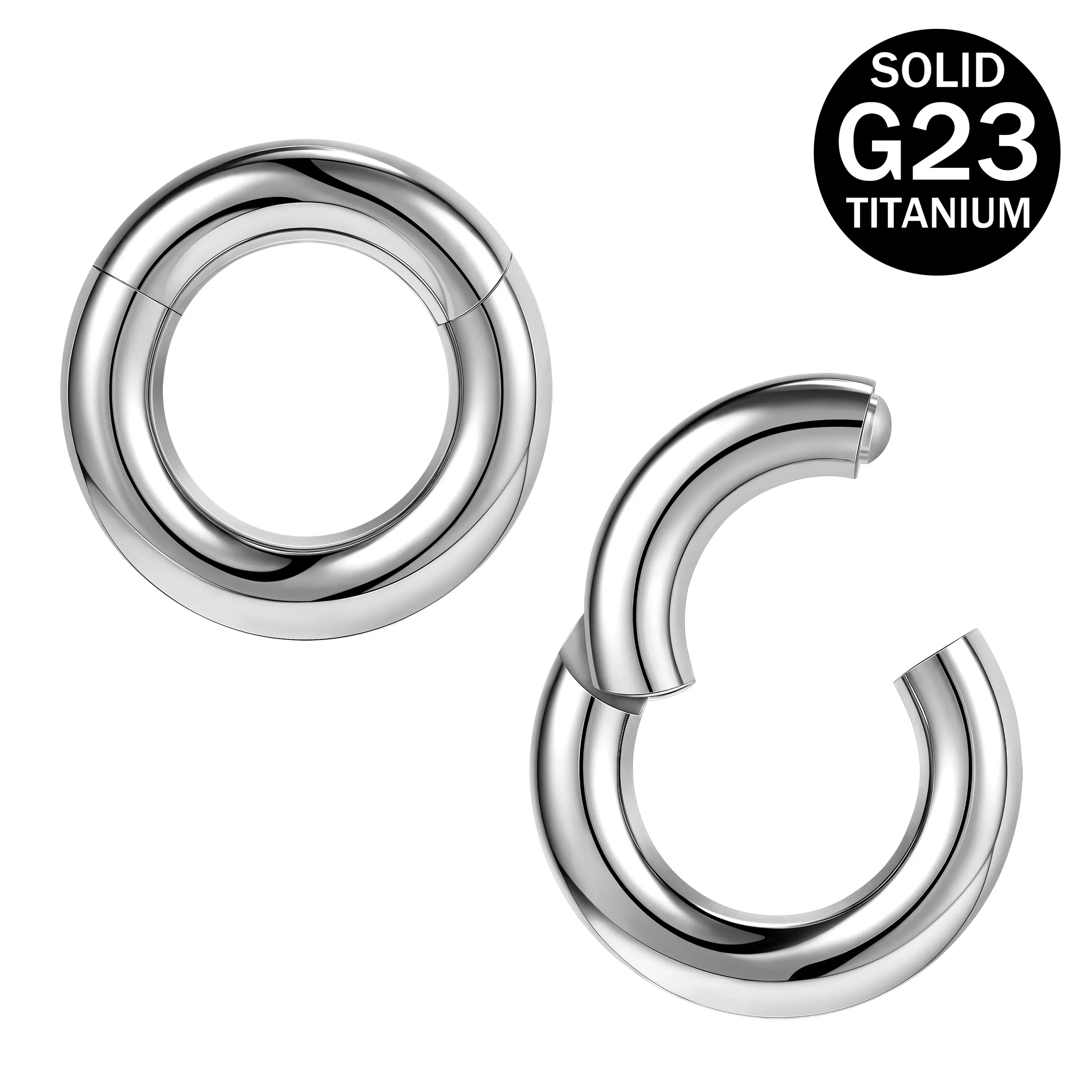 ZS 1PC G23 Titanium Hoop Earring for Women Silver Plated Circle Earring Large Gauge Seputm Nose Ring 2/4/6/8/10/12G Punk Earring
ZS 1PC G23 Titanium Hoop Earring for Women Silver Plated Circle Earring Large Gauge Seputm Nose Ring 2/4/6/8/10/12G Punk Earring