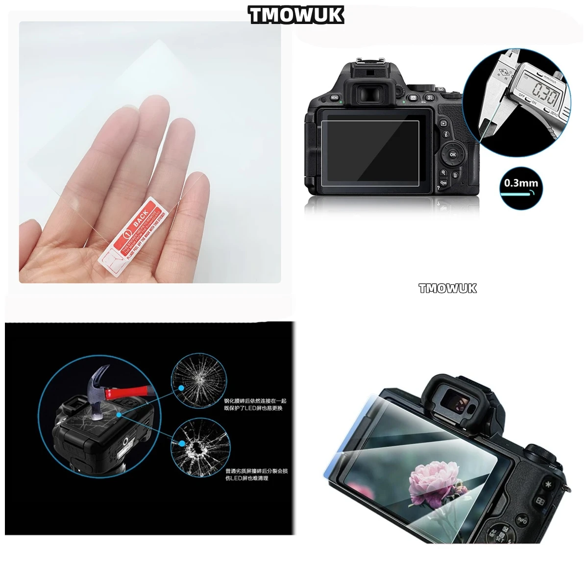 For Canon EOSRP M6II M6 M50 M100 HD Clear Tempered Glass Screen Protector 9H Hardness Anti-Scratch LCD Film
For Canon EOSRP M6II M6 M50 M100 HD Clear Tempered Glass Screen Protector 9H Hardness Anti-Scratch LCD Film