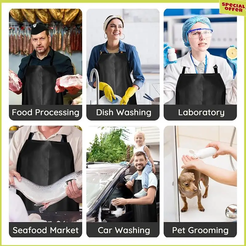 A34R PVC Apron, Extra Long Adjustable Apron Chemical Resistant Waterproof Work Aprons For Garden Kitchen Factory 110*80Cm
A34R PVC Apron, Extra Long Adjustable Apron Chemical Resistant Waterproof Work Aprons For Garden Kitchen Factory 110*80Cm