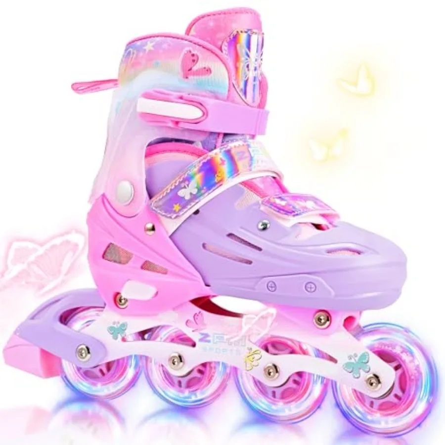 Inline Skates for Boys Girls Ages 5-8 8-12 3-5 4-8 6-12 with Light Up Wheels, Adjustable 's Roller Skates Blades for Toddler Be
Inline Skates for Boys Girls Ages 5-8 8-12 3-5 4-8 6-12 with Light Up Wheels, Adjustable 's Roller Skates Blades for Toddler Be