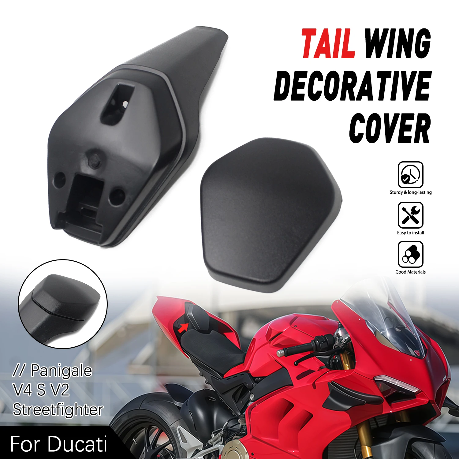 For Ducati Panigale V4 S V2 Streetfighter Carbon Fiber Black High-strength Tail Fairing Solo Cowl Rear Cover
For Ducati Panigale V4 S V2 Streetfighter Carbon Fiber Black High-strength Tail Fairing Solo Cowl Rear Cover