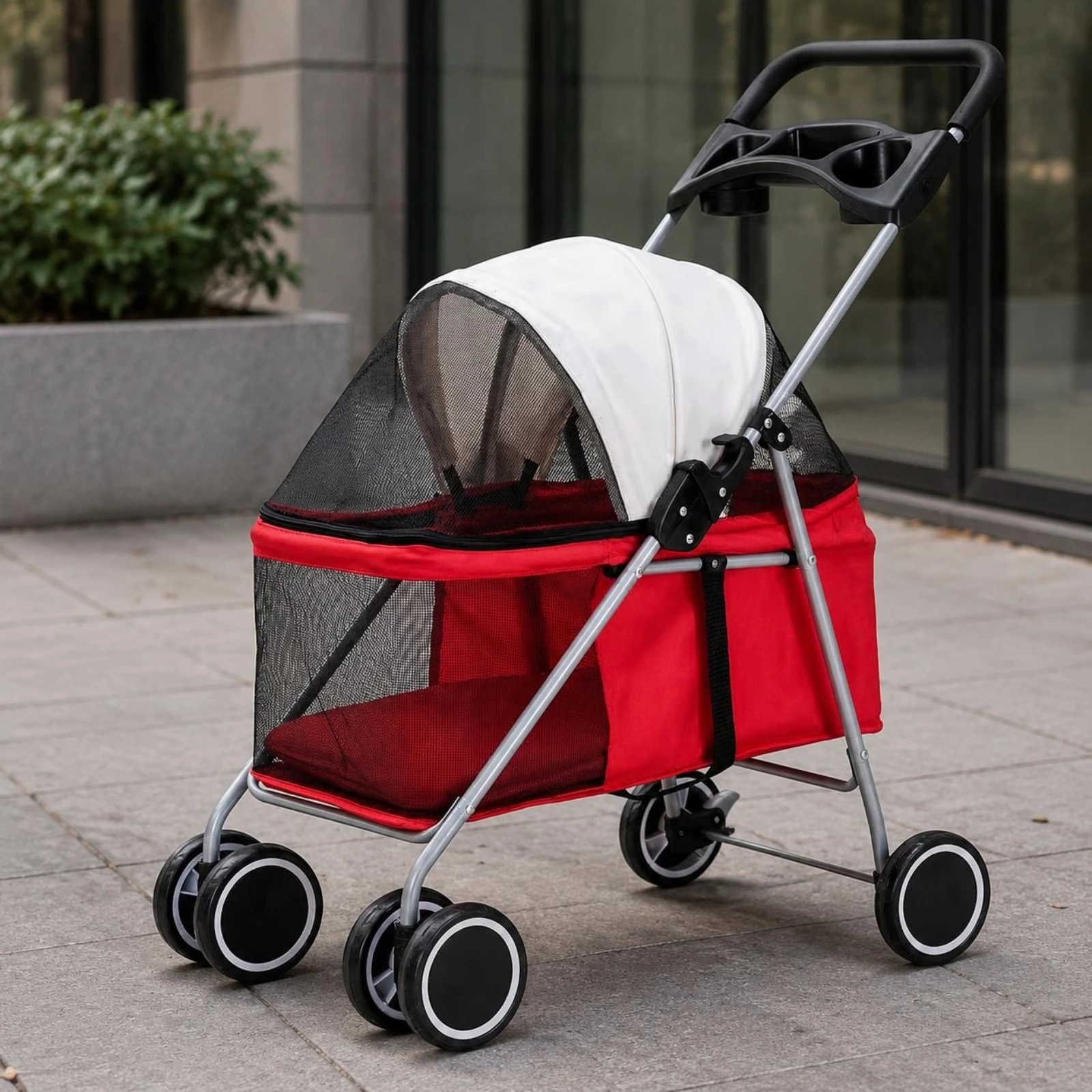 Foldable Pet Stroller twinWheel Mesh Pet Stroller for Outdoor Transport
Foldable Pet Stroller twinWheel Mesh Pet Stroller for Outdoor Transport