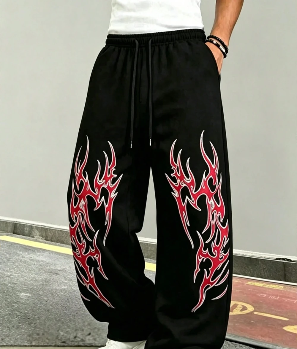Men's fashionable loose-fitting straight-leg printed sweatpants/sweatpants All-season streetwear sweatpants mens pants
Men's fashionable loose-fitting straight-leg printed sweatpants/sweatpants All-season streetwear sweatpants mens pants