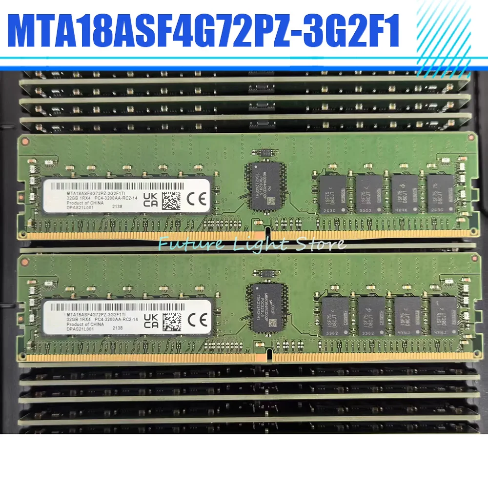 1 шт. для серверной памяти MT MTA18ASF4G72PZ-3G2F1, 32 ГБ 1RX4 3200AA ECC DDR4 RAM
1 шт. для серверной памяти MT MTA18ASF4G72PZ-3G2F1, 32 ГБ 1RX4 3200AA ECC DDR4 RAM