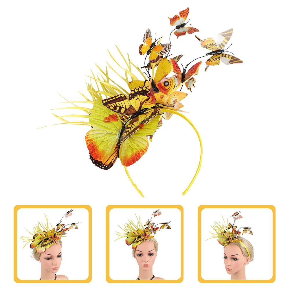 Butterfly Headband Butterflies Prom Fascinator Hat Hair Accessories Fascinators for Women Tea Party Yellow Hats Bride
Butterfly Headband Butterflies Prom Fascinator Hat Hair Accessories Fascinators for Women Tea Party Yellow Hats Bride