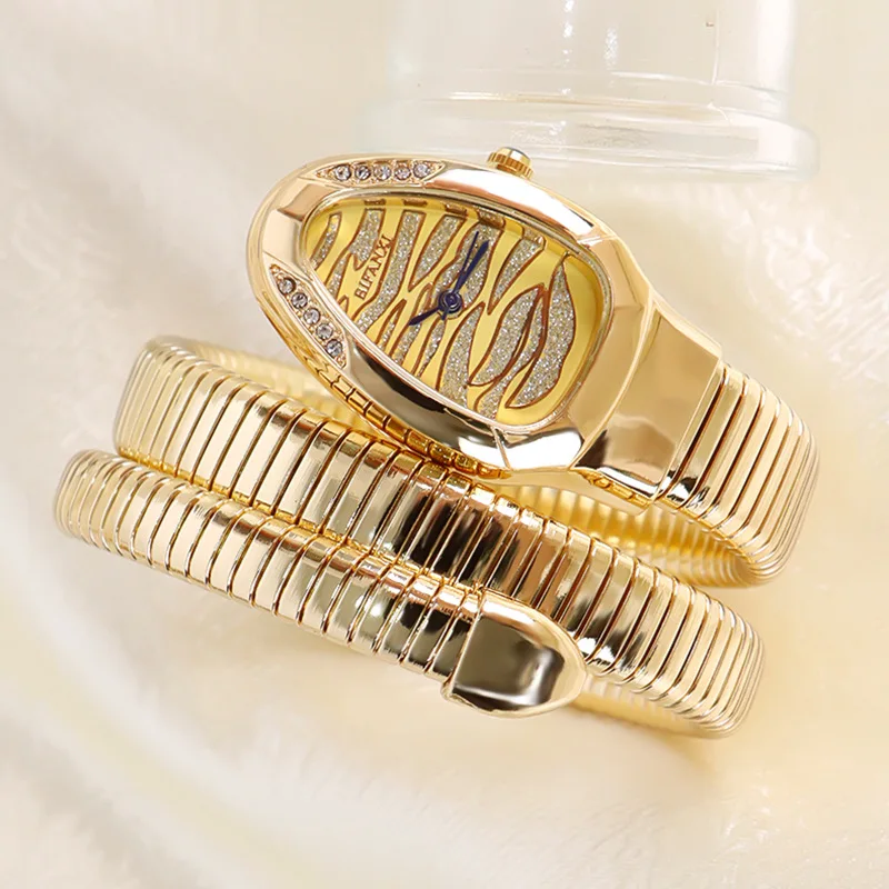 New Top Creative Design pattern dial Women's Watches Quartz Snake Shape Ladies Watch Fashion Unique Strap Waterproof Wristwatch
New Top Creative Design pattern dial Women's Watches Quartz Snake Shape Ladies Watch Fashion Unique Strap Waterproof Wristwatch