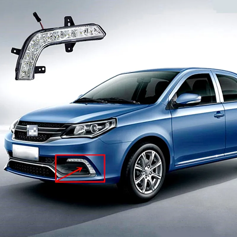 Car front daytime running lights, front LED fog lights, bumper lights, front bar lights for Geely New MK ,Geely GC6
Car front daytime running lights, front LED fog lights, bumper lights, front bar lights for Geely New MK ,Geely GC6