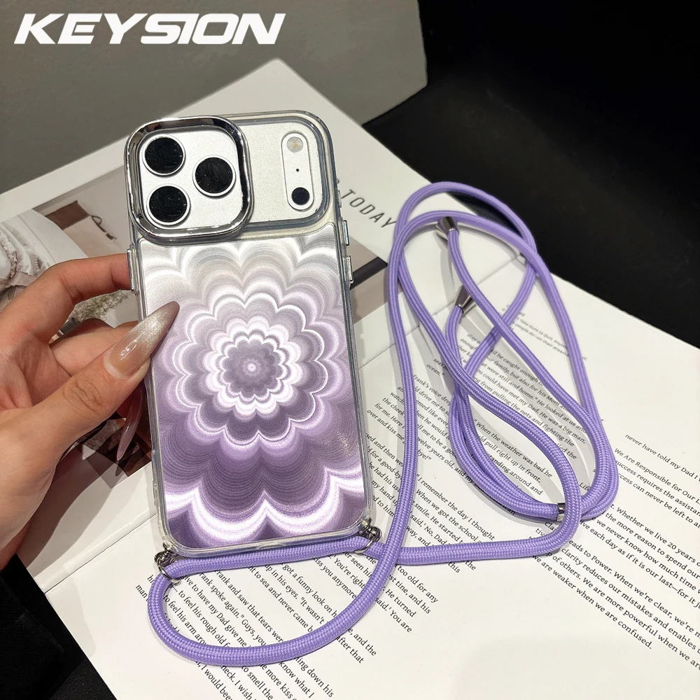 Gradient Laser Flower Crossbody Strap Phone Case for iPhone 13 14 15 17 Pro Max Air 17e 16e 16Plus Long Lanyard Shockproof Cover
Gradient Laser Flower Crossbody Strap Phone Case for iPhone 13 14 15 17 Pro Max Air 17e 16e 16Plus Long Lanyard Shockproof Cover